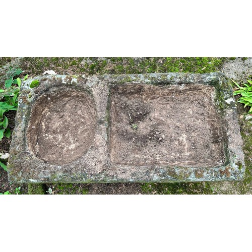 287 - A large stone double trough.

*Please contact our office (01709 700005) if interested in buying this... 