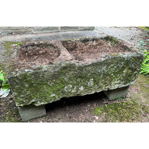 287 - A large stone double trough.

*Please contact our office (01709 700005) if interested in buying this... 