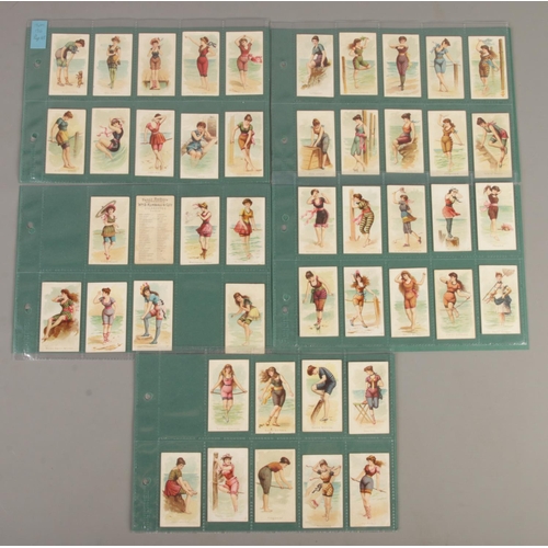 104 - The American Tobacco Company and Wm. S. Kimball Cigarettes; 'Fancy Bathers' Cigarette Cards. 47 card... 