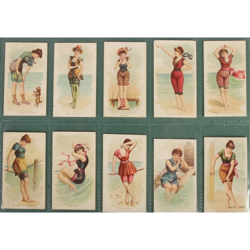 104 - The American Tobacco Company and Wm. S. Kimball Cigarettes; 'Fancy Bathers' Cigarette Cards. 47 card... 