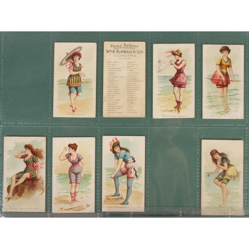 104 - The American Tobacco Company and Wm. S. Kimball Cigarettes; 'Fancy Bathers' Cigarette Cards. 47 card... 