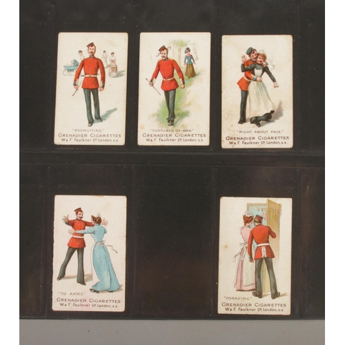 112 - Faulkner Grenadier cigarette cards, Military Terms 2nd Series, incomplete set 5/12.