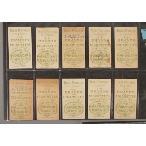 115 - American Tobacco Co cigarette cards, Military Uniforms D Series, Incomplete set 24/25.