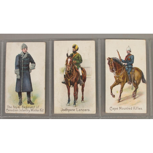 120 - Roberts Cigarettes; Colonial Troops. Twenty cigarette cards, some duplicates.