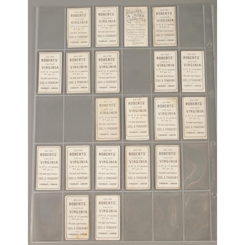 120 - Roberts Cigarettes; Colonial Troops. Twenty cigarette cards, some duplicates.