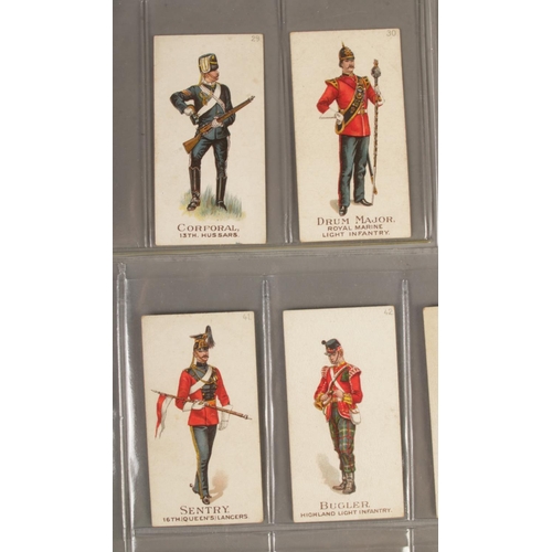 121 - Gallaher, Types of the British Army, Now In Three Strengths back, incomplete set, 30/50 cards.