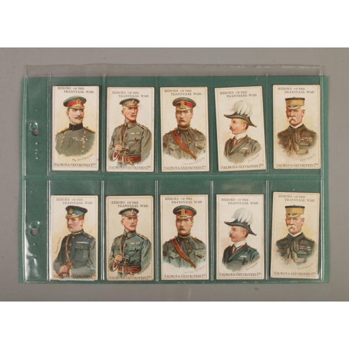 124 - Salmon & Gluckstein, Heroes of the Transvaal War cigarette cards, incomplete set 10 cards including ... 