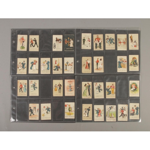 127 - Cohen Weenen cigarette cards, Naval and Military Phrases, red back 40 subjects, 34/40.