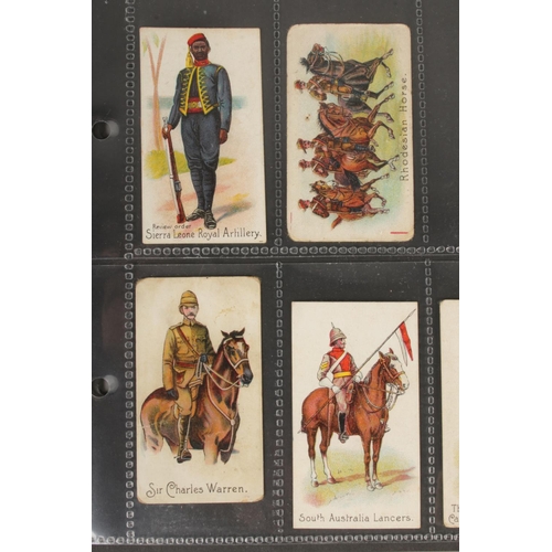 148 - Mixed backs, Colonial Troops, part set 18 cards.