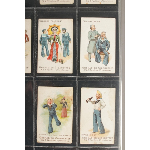 158 - Faulkner Grenadier cigarette cards, Nautical Terms 1st/2nd series odds, 21 cards.