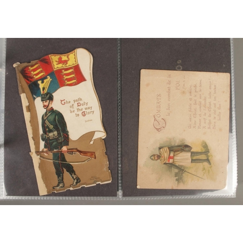 169 - An album of Die cut scraps, Military & People of the World, incomplete set, including other large si... 