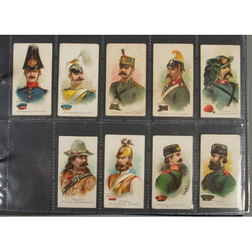 182 - One album of part set/odds including American Tobacco Co Military Uniforms, Adkin & Sons Soldiers of... 