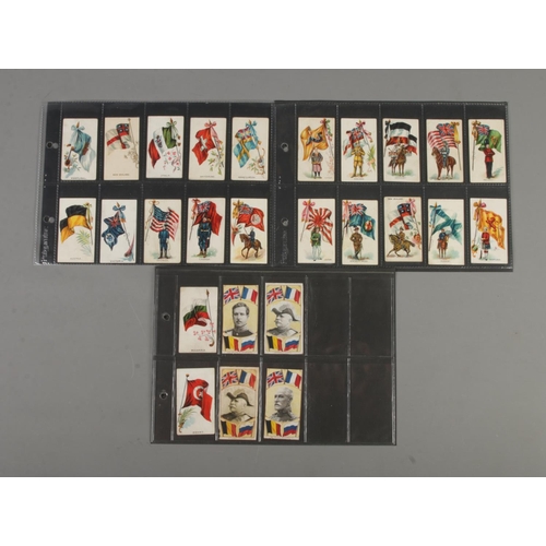 184 - A quantity of part set/odds including Anonymous Flags, Flags with soldiers and War Leaders, 26 cards... 