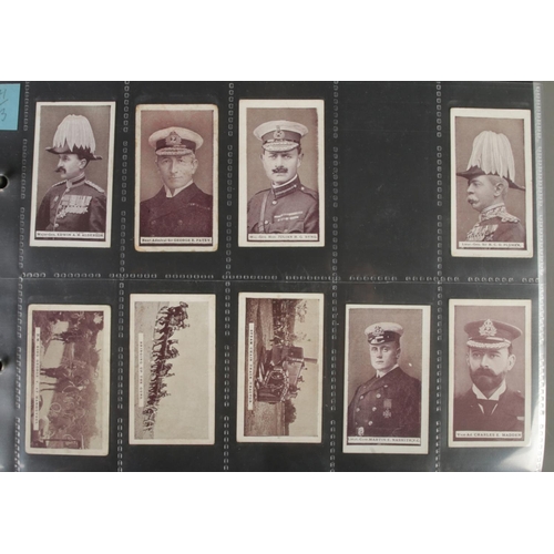 187 - One album of part set/odds including Britain's Defenders, Indian Regiments, Military Portraits, Nava... 