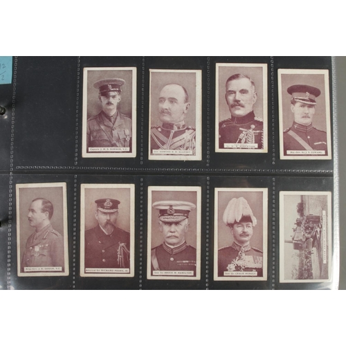 187 - One album of part set/odds including Britain's Defenders, Indian Regiments, Military Portraits, Nava... 