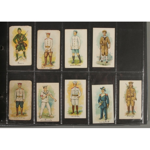 187 - One album of part set/odds including Britain's Defenders, Indian Regiments, Military Portraits, Nava... 