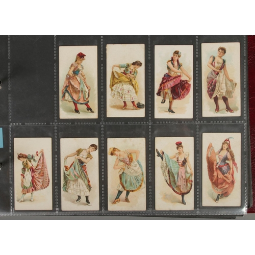 188 - One album of part set/odds including American Tobacco Co Dancers, Flags & Flowers and Cross Cut Post... 