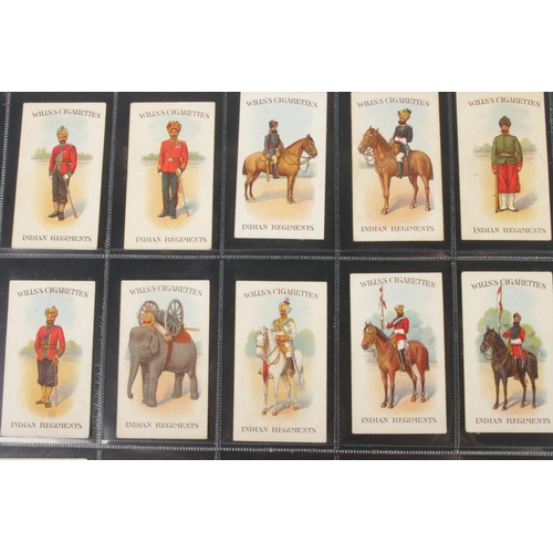 20 - Will's cigarette cards, Indian Regiments Series, completes set 50/50.