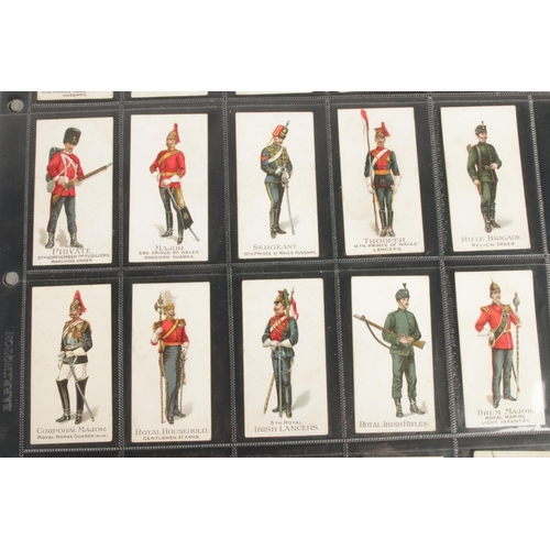 38 - Gallaher's cigarette cards, Types of the British Army, Complete set 50/50, brown battle honours back... 