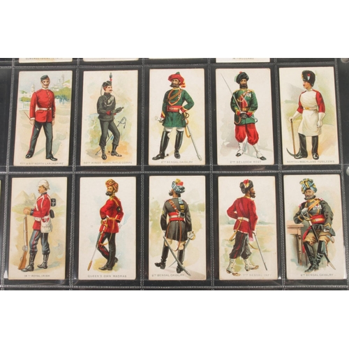 40 - The American Tobacco Co cigarette cards, Military Uniforms complete set 27/27.