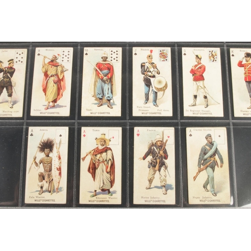 41 - Will's cigarettes, Soldiers of the World Inset playing card edition, complete set 44/44 with additio... 