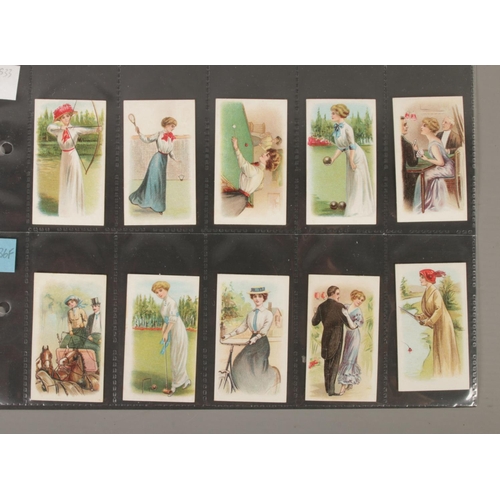 77 - W.D & H.O Wills (Scissors) Cigarettes Sporting Girls Cigarette Cards. Full Set. 30/30.