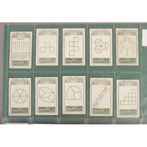 83 - Gallaher's Cigarettes; Tricks and Puzzles (Green Back). Full set. 100/100.