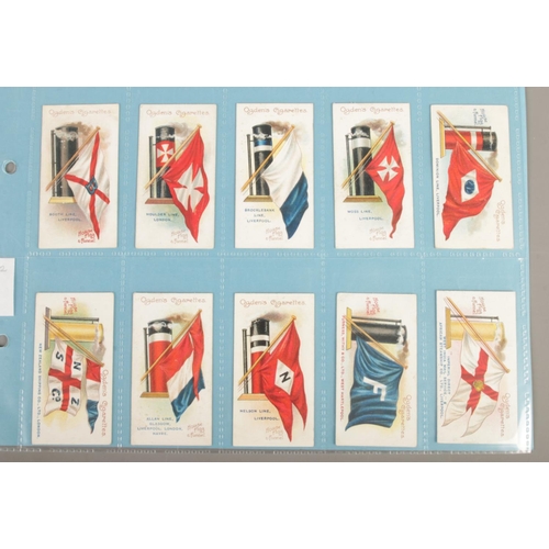 84 - Ogden's Cigarettes; Flags & Funnels of Leading Steamship Lines. Full set. 50/50.