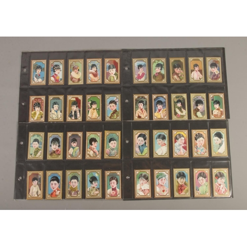 85 - Hatamen Cigarettes; Chinese Beauties Cigarette Cards. 110 Cards.