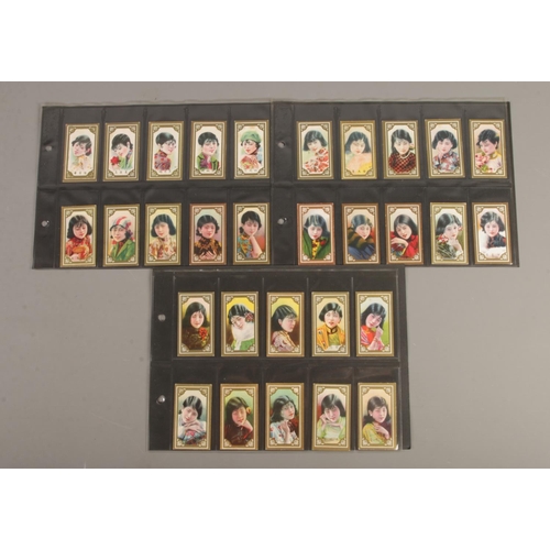 85 - Hatamen Cigarettes; Chinese Beauties Cigarette Cards. 110 Cards.