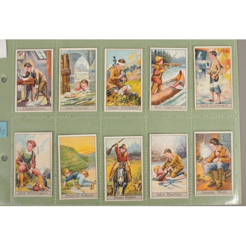 91 - Godfrey Phillips; Famous Boys Cigarette Cards, series of 25. Full set, 25/25.