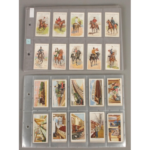 99 - An album containing five complete sets of cigarette cards. Comprises of: John Player & Sons Riders o... 