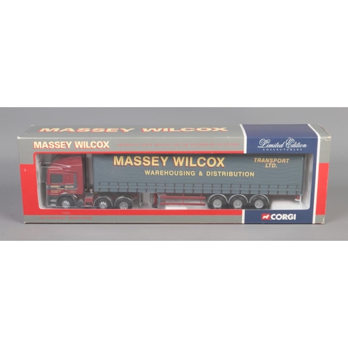 10 - Corgi 1/50 Diecast Truck Issue comprising No. 75206 ERF Curtainside in livery of Massey Wilcox.