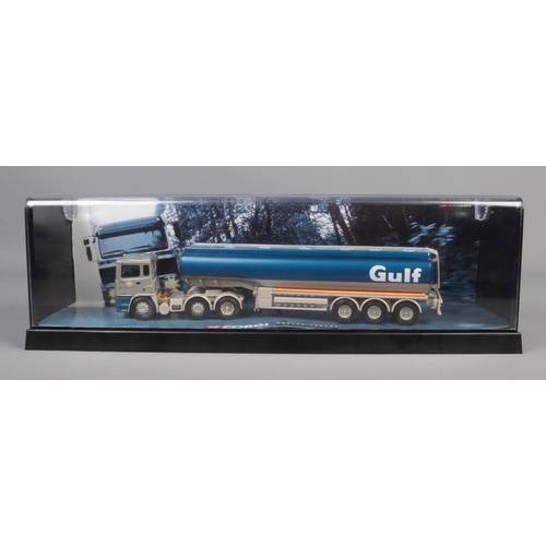 22 - Corgi Model Truck Issue comprising No. 75101 ERF Tanker in the livery of Gulf Oil.