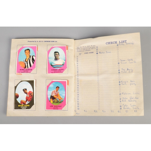 78 - A large collection of 1960's A&BC/Bazooka football trading cards, to include partly filled album, ov... 