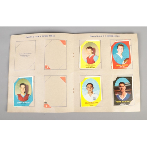 78 - A large collection of 1960's A&BC/Bazooka football trading cards, to include partly filled album, ov... 