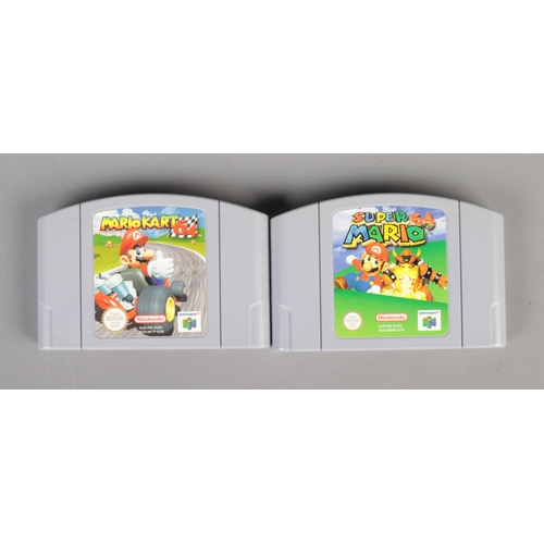 343 - Boxed Super Mario 64 and Mario Kart 64 video games for the Nintendo 64 (N64). Both games PAL Version... 