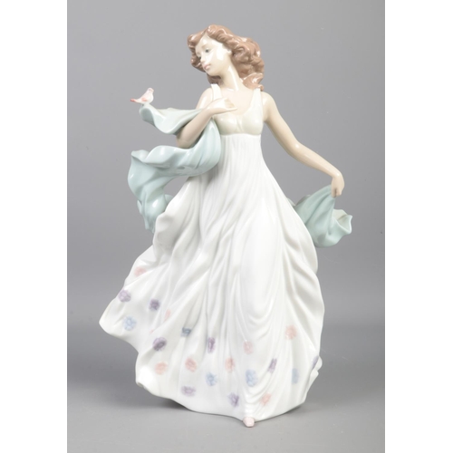 345 - Two Lladro figures; 'Spring Splendour' (05898) and 'Summer Serenade' (06193). Tallest: 31cm.