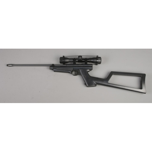 421 - A Crossman 2250XL Model 1399 Custom Stock .22cal air rifle, complete with silencer, scope, pellets, ... 