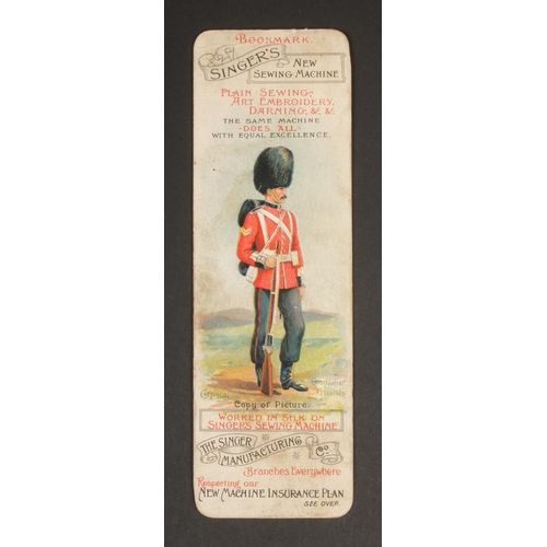 147 - Singer's New Sewing Machine Bookmark, Military Uniforms Corporal Grenadier Guards.