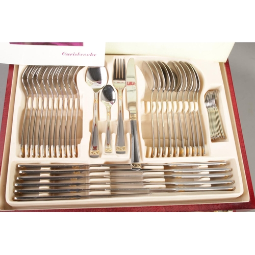 112 - A canteen of Prima Carisbrooke stainless steel cutlery.