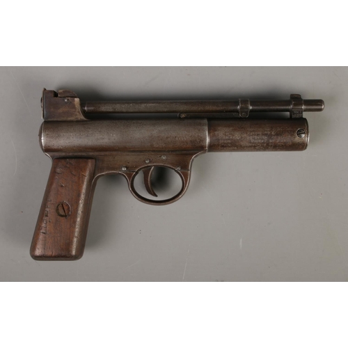 407 - A Webley and Scott Mark 1 .177 cal air pistol, serial number 40530. CANNOT POST OVERSEAS.