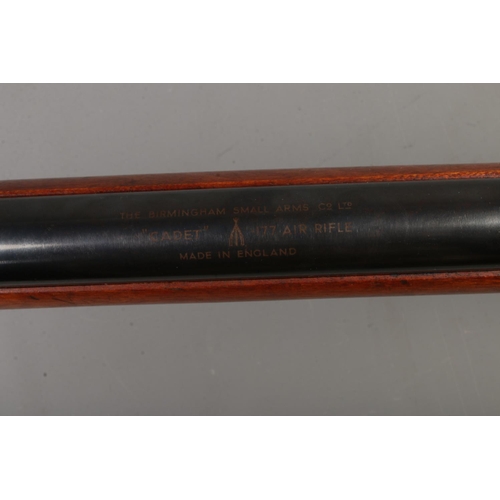 423 - A BSA Cadet .177cal break barrel air rifle 1946-47 serial number B27990. CANNOT POST.