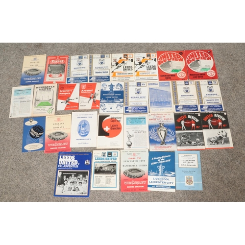 91 - A collection of mostly 1960's/1970's football programmes to include 1960 Swiss Cup Final, European C... 