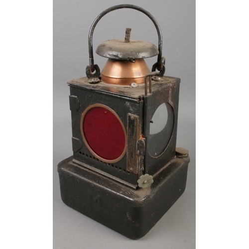15 - A Lamp Manufacturing & Railway Supplies Ltd railway lamp. Welch Patent.