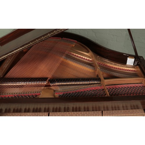 617 - A John Broadwood & Sons/Herrburger Brooks mahogany baby grand piano.