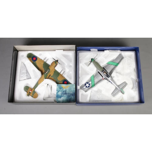 380 - Two boxed Corgi Aviation Archive 1:32 scale models: WWII War In The Pacific P-51D Mustang - 'Stinger... 