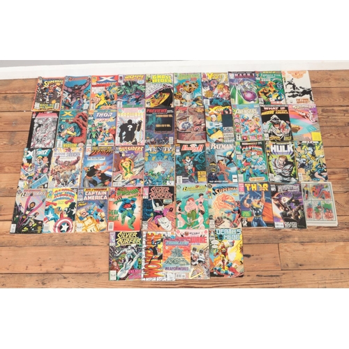 356 - One box containing a large collection of vintage comics and annuals; including Superman, Iron Man, H... 