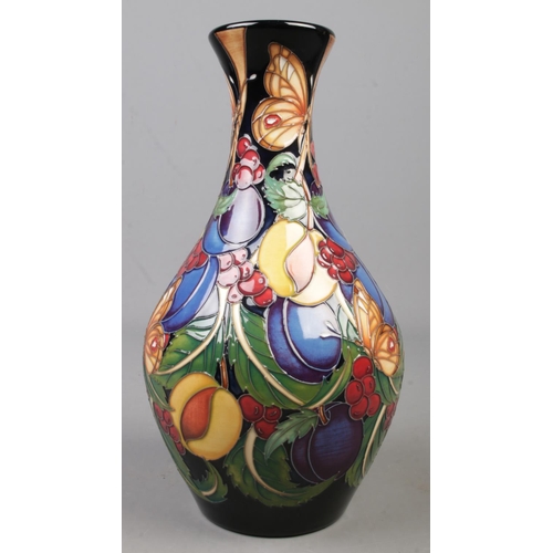 104 - A Moorcroft pottery Master vase decorated in the Kirke's Blue pattern by Rachel Bishop for The Evesh... 