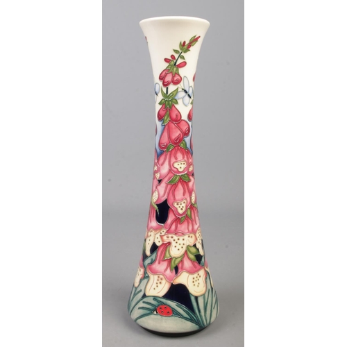 120 - A Moorcroft pottery trial vase decorated in the Illumination pattern by Rachel Bishop. Date cypher f... 